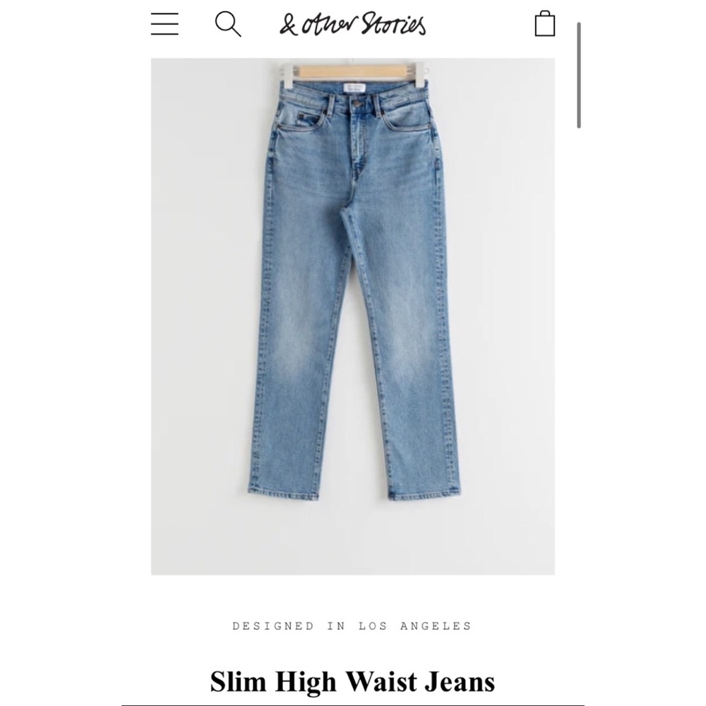 NWT & Other Stories Slim High Waist Jeans